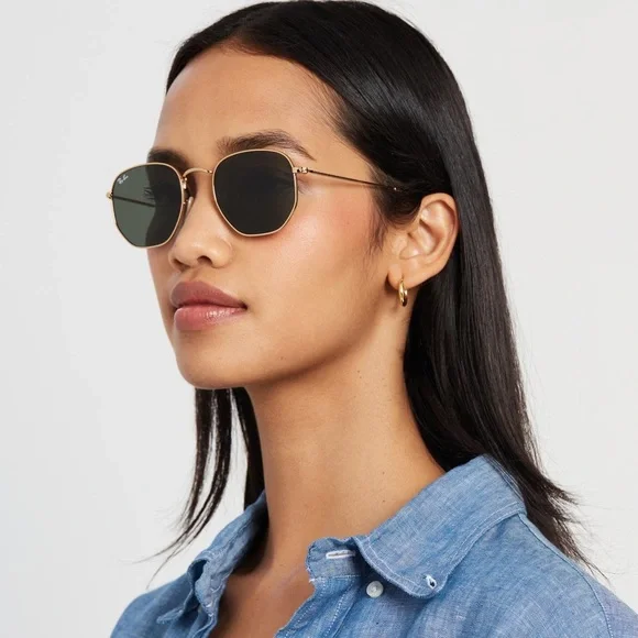 Ray-Ban Hexagonal Sunglasses - Picture 2 of 7